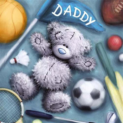 Daddy with Sports Equipment Me to You Bear Fathers Day Card £1.95